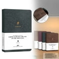 thumbnail image 1 of A5 Linen Hardcover Notebook With 100gsm Numbered Pages And Inner Pocket For Journaling - Brown, 1 of 5