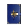 thumbnail image 1 of A5 Lockable Diary with Combination Lock and Compass Design, Faux Leather Journal for Secure Writing, Personal Secret Keeper for Thoughts, Plans, and Private Memories, 1 of 6