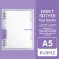thumbnail image 1 of A5 Loose-Leaf Notebook with Soft-Touch Cover, Refillable Thick Paper Notepad for Comfortable Writing, Youngster and Office Organizer for Customizable Note-Taking and Project Planning, 1 of 3