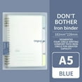 thumbnail image 1 of A5 Loose-Leaf Notebook with Soft-Touch Cover, Refillable Thick Paper Notepad for Comfortable Writing, Youngster and Office Organizer for Customizable Note-Taking and Project Planning, 1 of 3