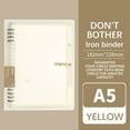 thumbnail image 1 of A5 Loose Leaf Notebook with Thickened Skin Feel, Compact Student Notebook for Study, Work, and Life Planning, 1 of 2