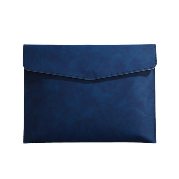 A5 Magnetic Closure Document Folder Imitation Leather Portfolio Holder for 100 Sheets Office Business File Organizer