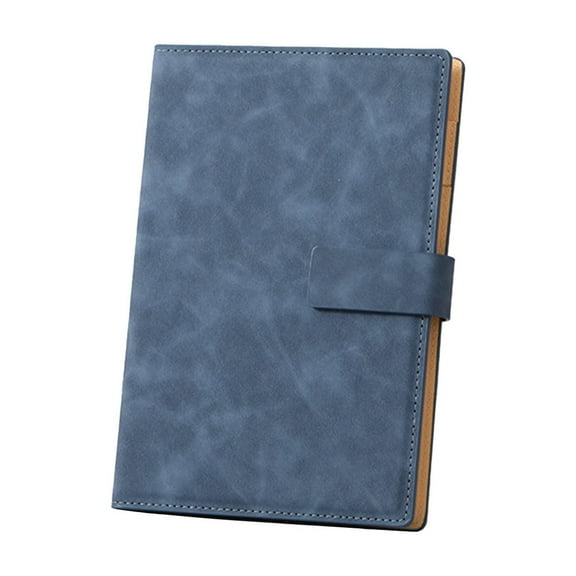 A5 Magnetic Closure Notebook, 5.8x8.5", Leather Cover Diary Minimalist Business Notepad for Office & Learning Supplies