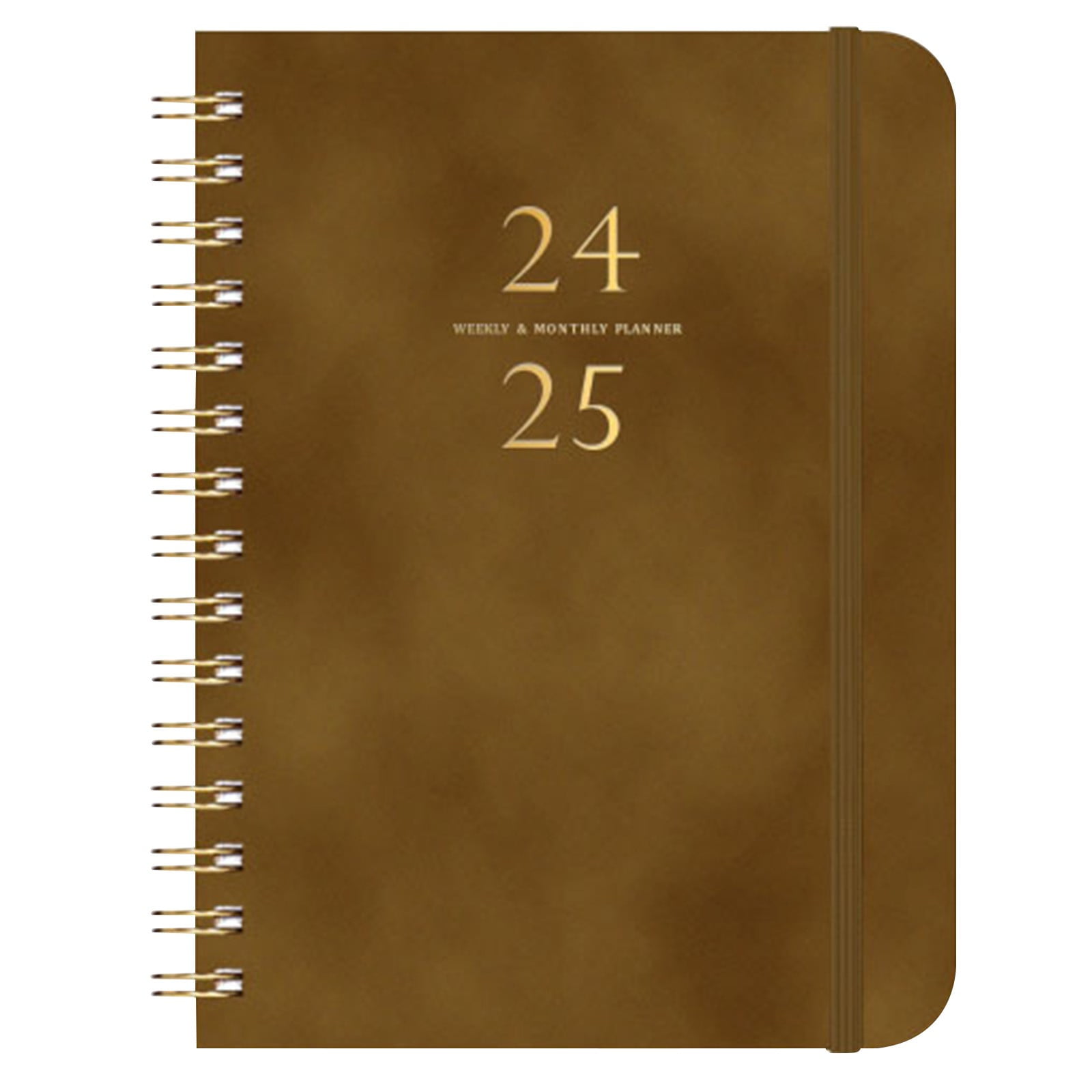 A5 Notebook 2025 New Calendar Creative PU Leather Week Plan This