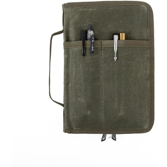 A5 Notebook Cover,Zipper Journal Planner Sketchbook Cover,Field Notes Notebooks Cover Notebook Jacket for 5.5 x 8.25 Moleskine A5 LEUCHTTURM,Water Resistant (Army Green)