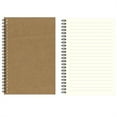 thumbnail image 1 of A5 Notebook Journal, 100-Page Thick Paper For Work & Study Notes, Brown Cover With Grid, Horizontal, Blank & Dot Pages, 50 Sheets For Writing, Sketching & Bullet Journaling, 1 of 9