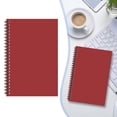 thumbnail image 1 of A5 Notebook Line Paper, 100 Pages (50 Sheets) Thick 100 Gsm Paper, Twin-Wire Coil Journal for Schol, Homework, Math, and Engineering (Red), 1 of 9