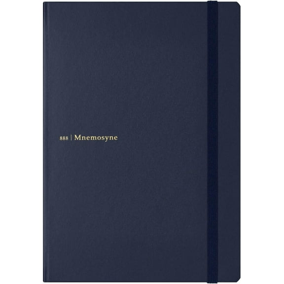 A5 Notebook Mnemosyne Journal Navy