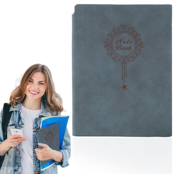 A5 Notebook, Ruled Journal, Lined Notebook with Pen Loop and Bookmark, Hardcover Notepad for Business Study