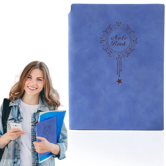 A5 Notebook, Ruled Journal, Lined Notebook with Pen Loop and Bookmark, Hardcover Notepad for Business Study