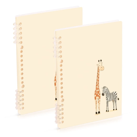 A5 Notebook, Single Back Sheet Printed on One Side, 60 Sheets Animals