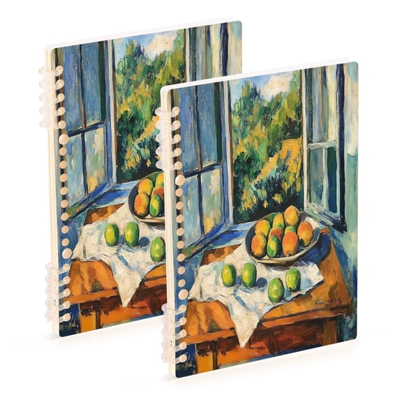 A5 Notebook, Single Back Sheet Printed on One Side, 60 Sheets Apple