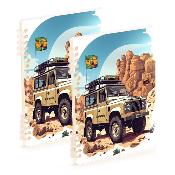 A5 Notebook, Single Back Sheet Printed on One Side, 60 Sheets Handsome Car