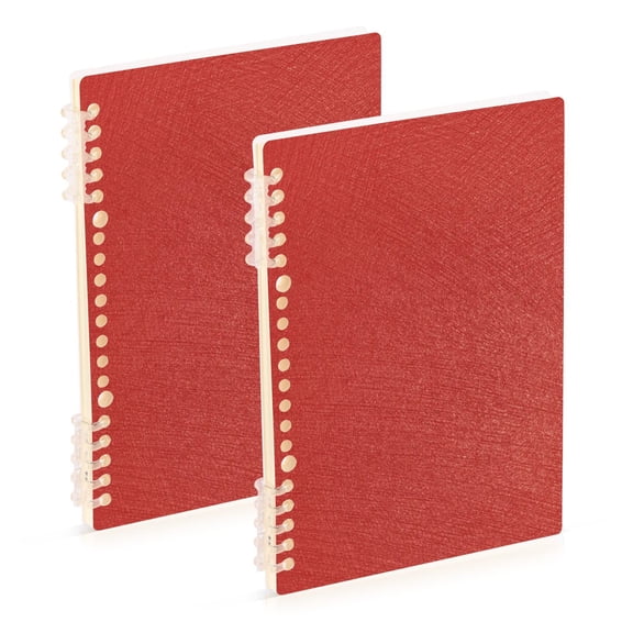 A5 Notebook, Single Back Sheet Printed on One Side, 60 Sheets Red