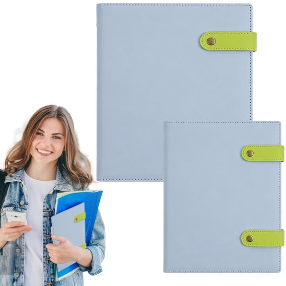 A5 Notebook Soft PU Leather Refillable Ring Notebook 240 Pages A5 Lined and Blank