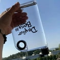 thumbnail image 1 of A5 Notebook Style Transparent Plastic Water Bottle | Large Capacity Portable Kettle | Food Grade Safe Material | Outdoor Travel & Exercise Hydration Bottle, 1 of 3