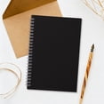 thumbnail image 1 of A5 Notebook With Margin White Paper Glossy Card Cover Leather Grain Office Journal, 1 of 6