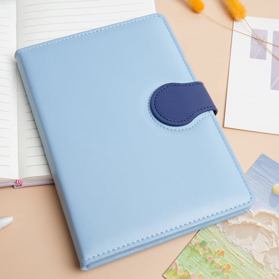 A5 Notebook for Work, PU Leather Journal for Office, Magnetic Closure Diary for Home, Lined Notepad for Gift Giving