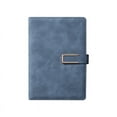 thumbnail image 1 of A5 Notebook with Leather Shield 240 Pages 80 GSM Beige Daolin Paper Hardcover Secured with Ribbon Bookmark, 1 of 3