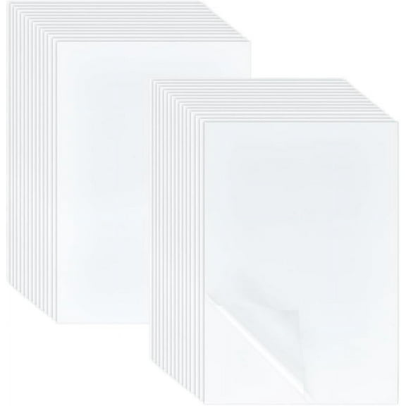 A5 PET Protective Film Plastic Lamination sheet for Photo Frame Rectangle White 215x147x0.3mm 100 sheets/bag