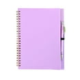 thumbnail image 1 of A5 PP Loose Leaf Notebook with Matching Pen, Portable Business Journal, Flat Lay Writing Notebook, Compact Lightweight Notebook, Thick Writing Notepad for Homework Office Daily Note Taking,Z2#Purple, 1 of 6