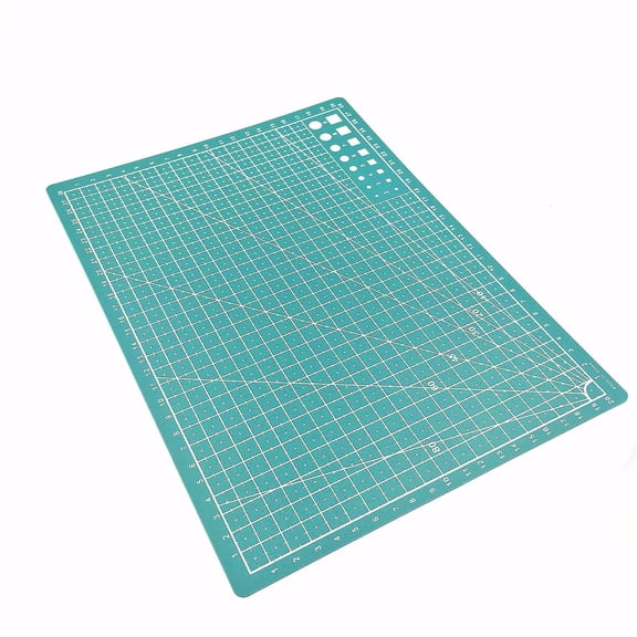 A5 PVC Cutting Mat Double Sided Gridded Surface Rotary Cutting Board For Craft Fabric Sewing Art Healing Model Making Tools,Craft Mat,Cutting Board,Green,1PC