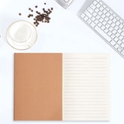 A5 Paper Notebook, Horizontal Lines Inner Pages, Studont Notebook Unprinted Retro Diary, 28 Sheets for Journaling and Home