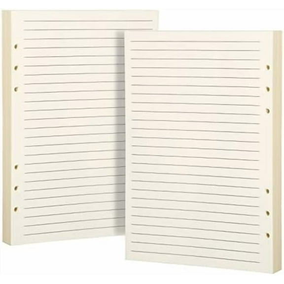 A5 Paper, Planner Inserts for A5 Binder, Lined Paper Refill for Binder Planner Notebook Journal, 140 Sheets/280 Pages