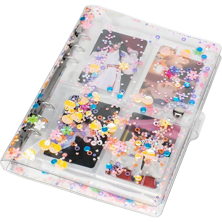 Walwish, Photocard Binder, 200 Pockets, A5 Clear Photo Album