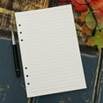 thumbnail image 1 of A5 Planner Inserts A5 Binder Paper 6 Hole Refill Notebook 180 Pages Ruled A5 Inserts Thick 100GSM A5 Paper Journal Diary Planner Sheets 8.3x5.6in 90 Sheets 2 Pack, 1 of 2