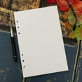 thumbnail image 1 of A5 Planner Inserts Blank A5 Binder Paper 6 Hole Refill Notebook 180 Pages Plain A5 Inserts 100GSM Thick A5 Paper Sketch Journal Planner Diary Sheets 8.3x5.6in 90 Sheets 2 Pack, 1 of 2