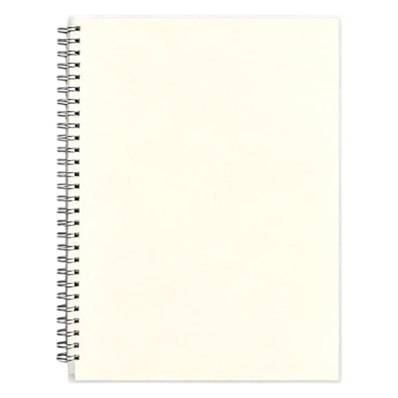 A5 Plastic Cover Notebook with 160 Pages, Thickened Softcover, Sewn Binding, Portable for Work and Daily Use, 1-Pack