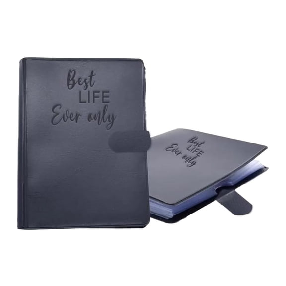 A5 Premium Leather Ministry Organizer for Jehovah's Witnesses, Secure Magnetic Tract & Magazine Holder, Robust Field Service Binder for Pioneers