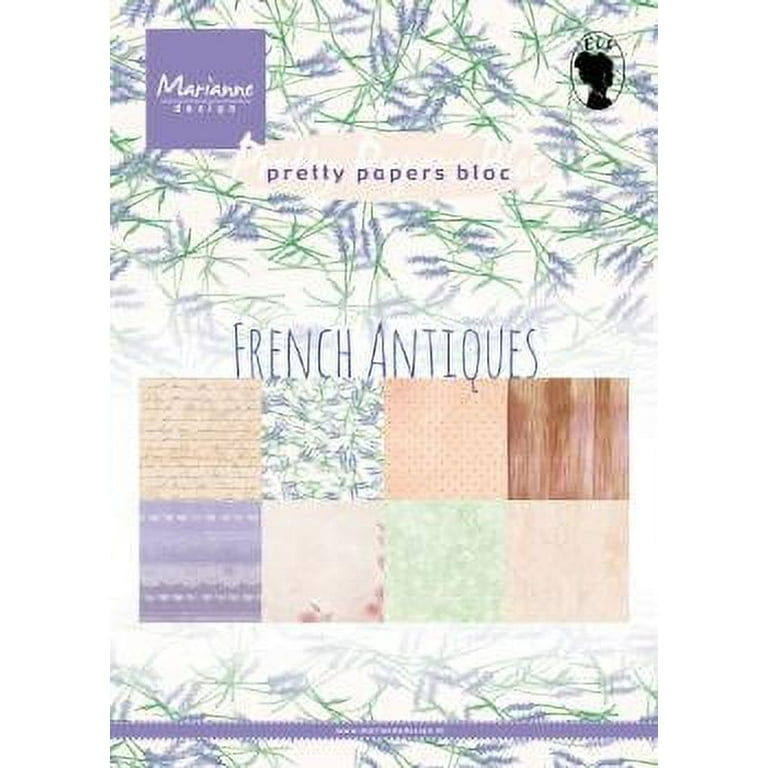 Marianne Design A5 Pretty Papers Bloc 32pcs - French Antiques