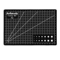 A5 Pvc Plotter Cutting Pad Black, A5 Art Self Healing Pvc Cutting Mat Double Sided Gridded Rotary for Craft Fabric
