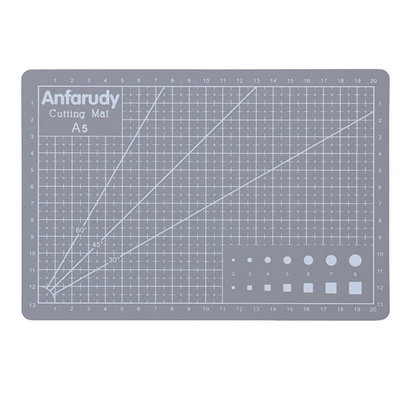 A5 Pvc Plotter Cutting Pad Grey,1 Cutting Mat,A5 Art Self Healing Pvc Cutting Mat Double Sided Gridded Rotary for Craft Fabric