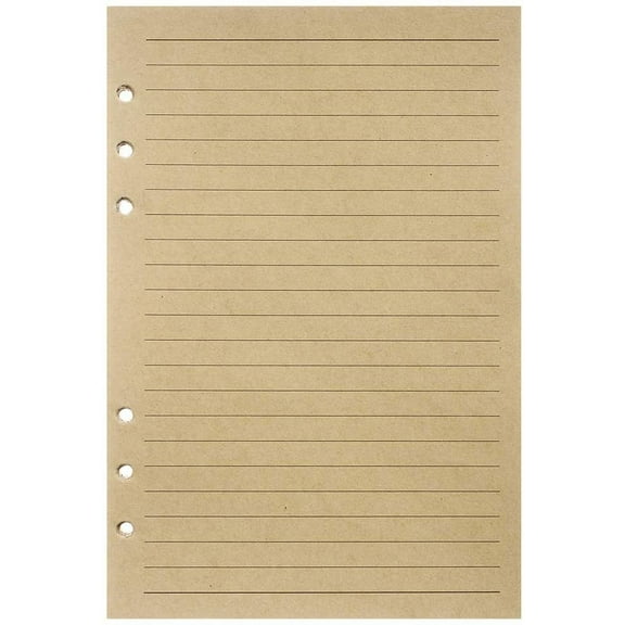 A5 Refill Paper, Lined Craft Paper for Large Leather Journal Notebook Traveler Journal Inserts 160 Pages