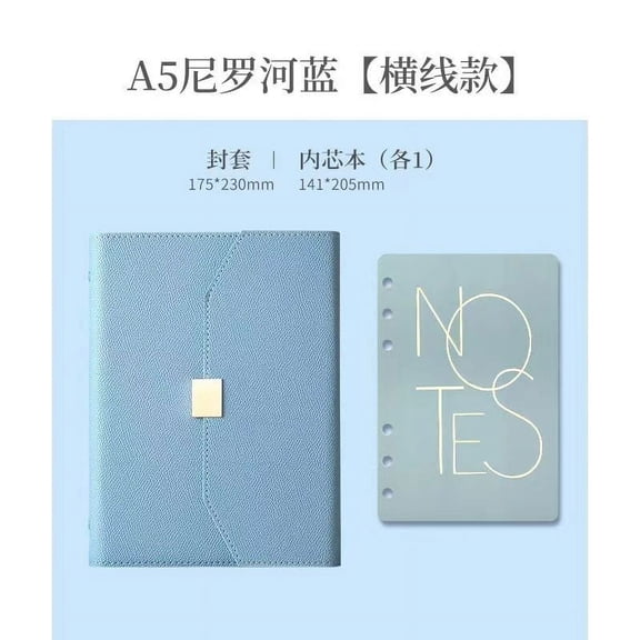 A5 Refillable Leather Binder Notebook With Magnetic Closure And Card Slots For Office, School, And Travel Journaling