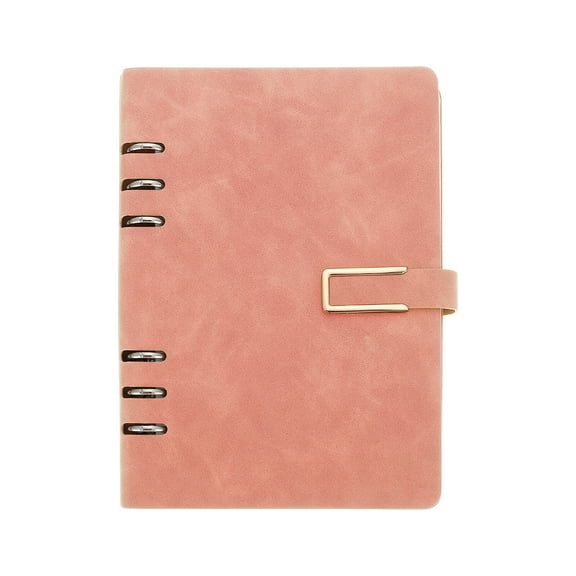 A5 Refillable Leather Notebook, 100 Sheets, Ruled Lined Journal