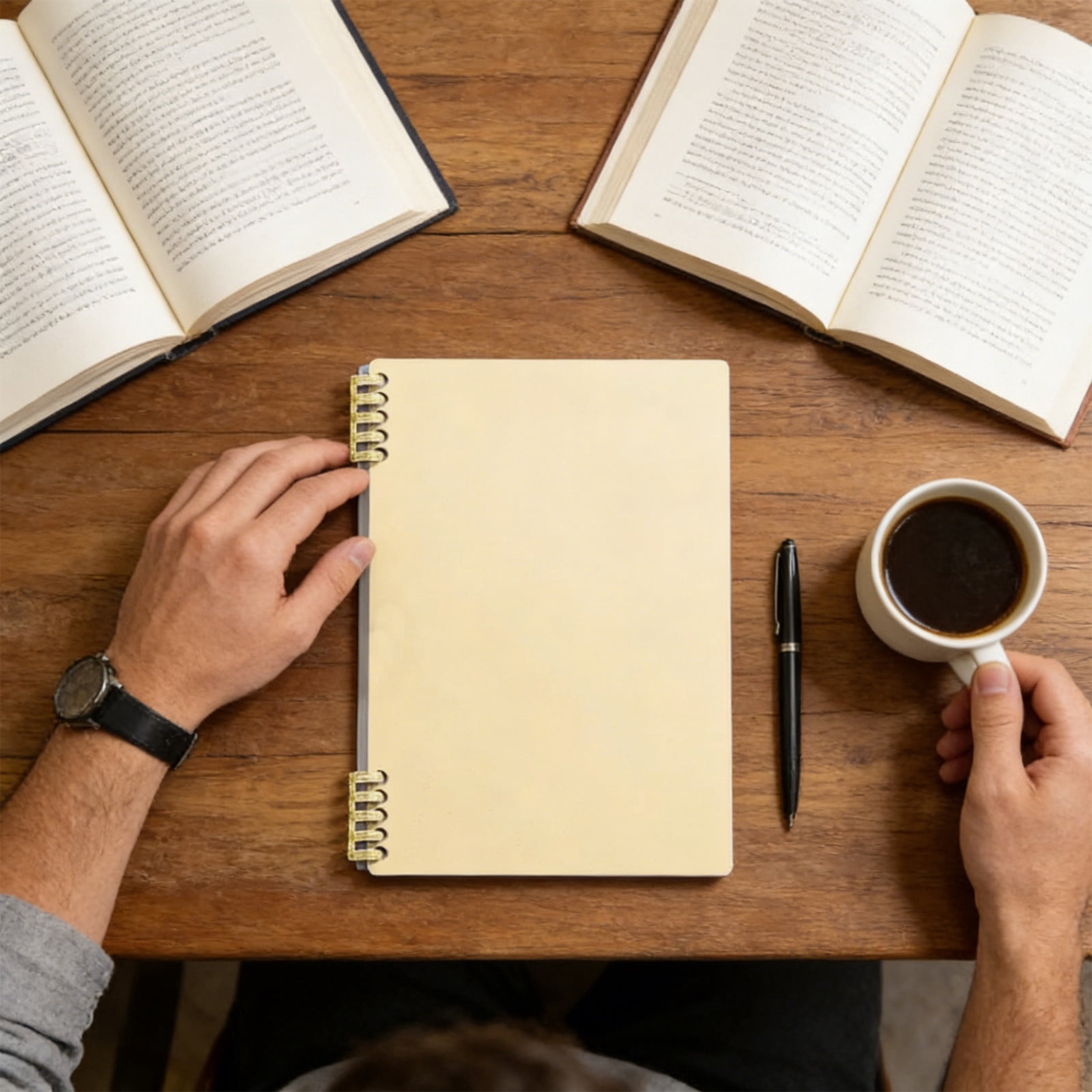 A5 Ring-Bound Loose-Leaf Notebook, Polypropylene Reinforced Paper for ...