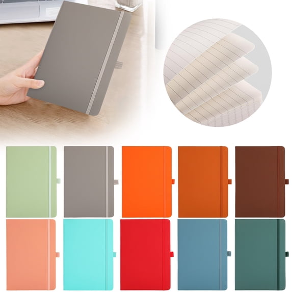 A5 Ruled Notebook Journal Lined Journal Hardcover With Thick Paper for Sketching Drawing Painting Sch ool Study Red 1Pcs