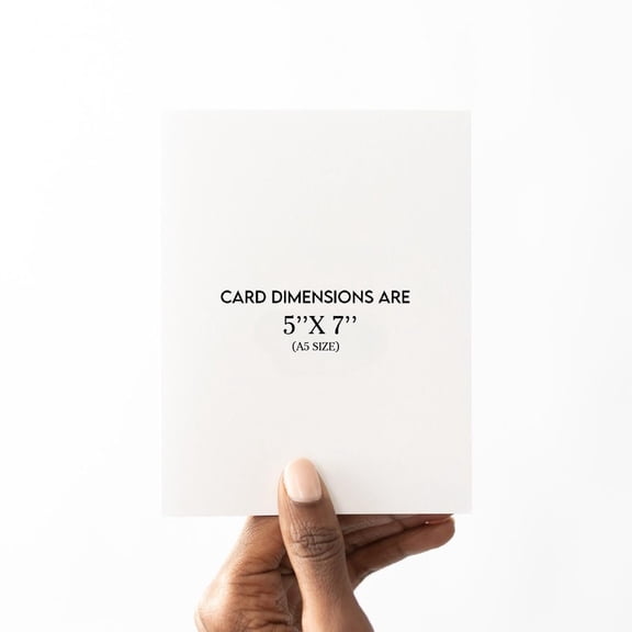 A5 Size Blank Greeting Card 5'' x 7'' Dimensions, Perfect for Personalized Messages, Birthday Wishes, or Any Occasion Includes Envelope