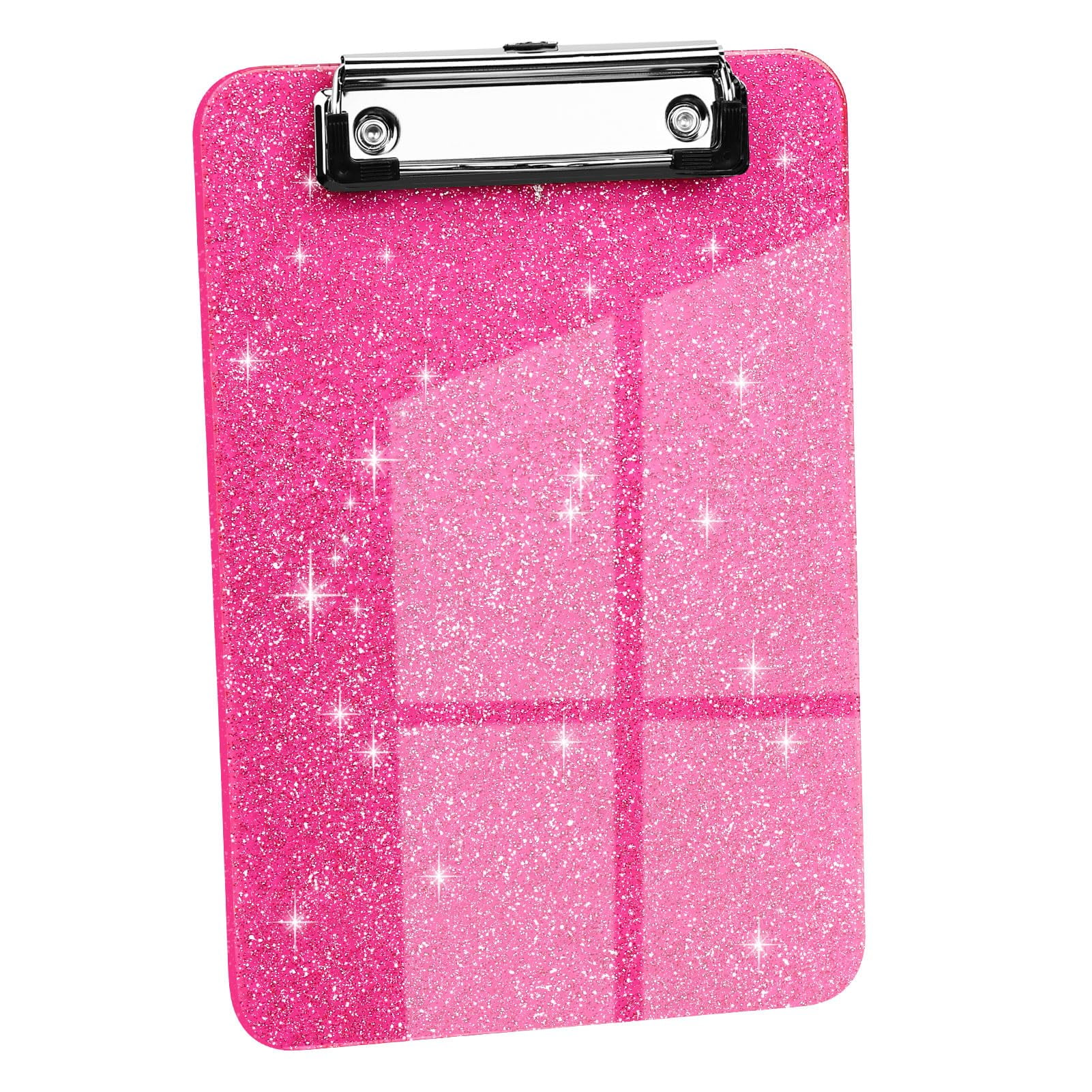 A5 Size Clipboards,Glitter Clipboard with Low Profile Clip,Sparkle