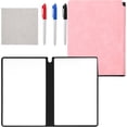 thumbnail image 1 of A5 Size Reusable Dry Erase Notebook,Happon Portable Dry Erase Notebook,Erasable Notebook with 3 Colors Pens and Cleaning Cloth,Whiteboard Notebook for Business Home Office, 1 of 6