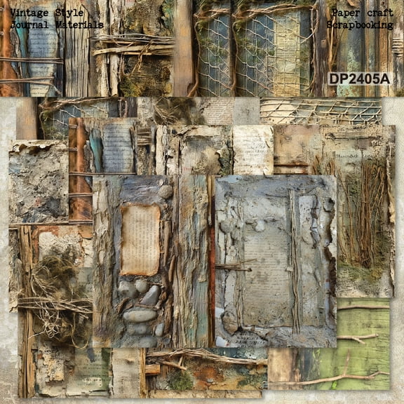 A5 Size Scrapbook Paper Journaling Card Making Supplies Aesthetic Decorative Craft Paper Art Collage Album 16 Sheets