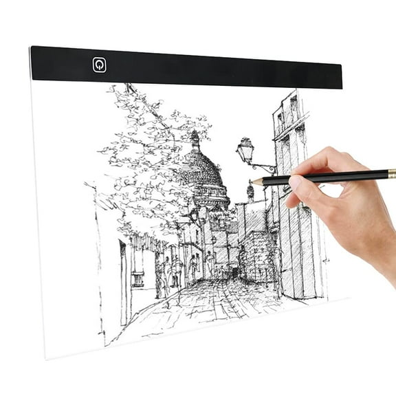 A5 - Sized Black LED Lighting Drawing Board with USB Power - for Artists, Sketching, Calligraphy & Design Work