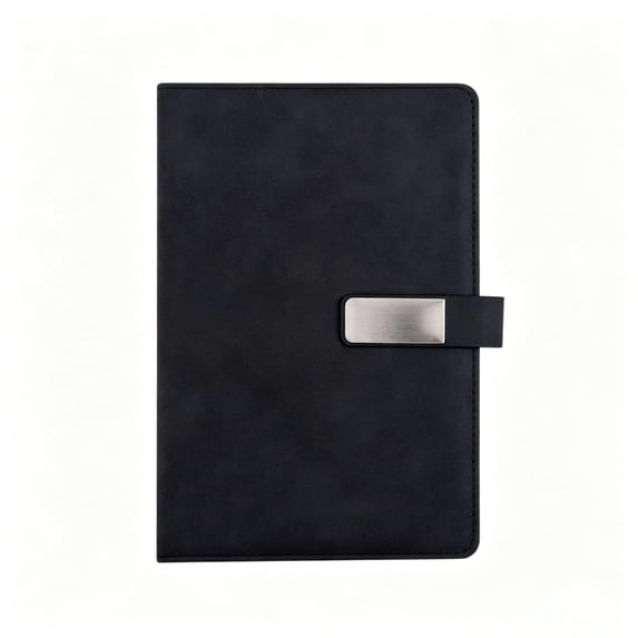 A5 Soft Cover Notebook Buckle Journal Thickened High Appearance Business Notebook Black