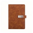 thumbnail image 1 of A5 Soft Cover Notebook Buckle Journal Thickened High Appearance Business Notebook Brown, 1 of 5