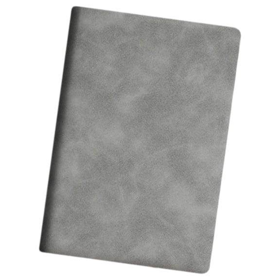 A5 Softcover Dot Grid Notebook – Grey, Faux Leather, 8.27"x5.71", 160 Pages - School Supplies, Grey Softcover Dot Grid Journal, Durable Faux Leather, 160 Pages for School Use