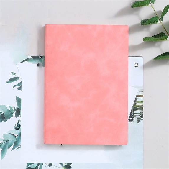 A5 Softcover Lined Notebook, Hardcover Journal Notebook, 100 Sheets, Daily Journaling Ruled Notebook, Classic Writing Notebook for Travel, Journaling, Business, Office and Home Use, Pink